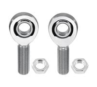 sourcing map 1 Pair XM10+XML10 Joint Rod Ends Kit 5/8 Inch Bore, 5/8-18 UNF Left & Right Hand Male Thread, Chrome Rod End Bearing for Steering, Traction Bars - 1 Pair (Left+Right, 2 Pcs)
