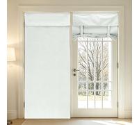 sourcing map 1 PC 100% Blackout Side Door Curtains, 66x203 cm French Door Window Curtain Thermal Insulated Tie Up Door Shade Decoration for Bedroom Kitchen Small Window Treatments, Beige
