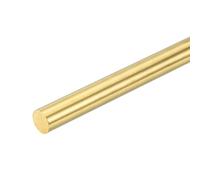 Sourcing Map 1 Pcs 15mm Dia H62 Brass Round Rod, 153mm Length for DIY Crafts & Industry