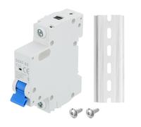 sourcing map 1 Pcs AC Miniature Circuit Breaker 1P 16A 110V Isolator DZ47-63 DIN Rail Mount Disconnect Switch Breaker Protection Thermal Magnetic Trip