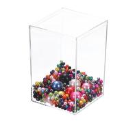 sourcing map 1 Pcs Acrylic Box with Lid, 3.9" x 5.9" x 3.9" Decorative Storage Box Jewelry Display Case for Store Snacks Candies, Wedding Festival Party Gifts, Clear(Rectangle)