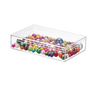 sourcing map 1 Pcs Acrylic Box with Lid, 4.3" x 2.8" x 1" Decorative Storage Box Jewelry Display Case for Store Snacks Candies, Wedding Festival Party Gifts, Clear(Rectangle)