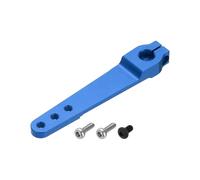 sourcing map 1 Pcs Aluminum Servo Horn Long 25T Steering Arm 63mm Length Dark Blue Suitable for DIY RC Car/Boat/Airplanes Boat Model Accessories