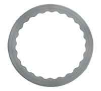 sourcing map 1 Pcs Bar Stool Leg Protectors Ring Non Slip Silicone Chair Leg Floor Protector for 14.5" to 16.5" Round Base Pads Bottom Protect Wooden Floor No Scratches No Noise, Grey