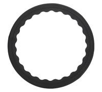 sourcing map 1 Pcs Bar Stool Leg Protectors Ring Non Slip Silicone Chair Leg Floor Protector for 14.5" to 16.5" Round Base Pads Bottom Protect Wooden Floor No Scratches No Noise, Black