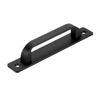 sourcing map 1 Pcs Barn Door Handle, 5.79 Inch Door Pull Handles, Patio Gate Handle for Cabinet Garage Sliding Door Closet Drawer Shed, Black