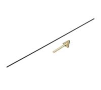 sourcing map 1 Pcs Black Plastic Welding Rods 5mm x 1000mm PE Double Strands Ribbon Welding Strip with Smoothing Tools for Repairing Water Tanks Forklift Pallets Trash Cans(0.2inch x 40inch)