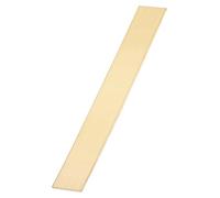 sourcing map 1 Pcs Brass Flat Bar Stock, 0.12"x1.57"x12" Square Metal Solid Brass Bars for Knife Making DIY Handicrafts Architectural Decoration Industry Thermal Conductivity