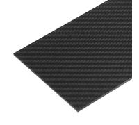 sourcing map 1 Pcs Carbon Fiber Sheet 100x250x2.5mm Matte Surface Pultruded Flat Carbon Fiber Board Plate Twill Weave Panel Sheet for Kites RC Airplane