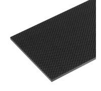 sourcing map 1 Pcs Carbon Fiber Sheet 100x250x5mm Glossy Surface Pultruded Flat Carbon Fiber Board Plate Plain Weave Panel Sheet for Kites RC Airplane