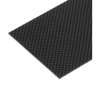 sourcing map 1 Pcs Carbon Fiber Sheet 125x75x1.5mm Glossy Surface Pultruded Flat Carbon Fiber Board Plate Plain Weave Panel Sheet for Kites RC Airplane