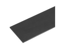 sourcing map 1 Pcs Carbon Fiber Sheet 250×100×3.5mm Matte Surface Pultruded Flat Carbon Fiber Board Plate Twill Weave Panel Sheet for Kites RC Airplane