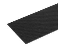 sourcing map 1 Pcs Carbon Fiber Sheet 250x100x2.5mm Glossy Surface Pultruded Flat Carbon Fiber Board Plate Plain Weave Panel Sheet for Kites RC Airplane