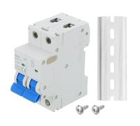 sourcing map 1 Pcs DC Miniature Circuit Breaker 2P 40A 12-110V Isolator M80DC DIN Rail Mount Disconnect Switch Circuit Breaker Protection Thermal Magnetic Trip