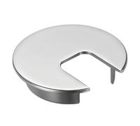 sourcing map 1 Pcs Desk Grommet 1.97 Inch, Zinc Alloy Round Desk Hole Cover Wire Cable Cord Organizer for Home Office Computer Table Cables, 50mm, Pearl Nickel