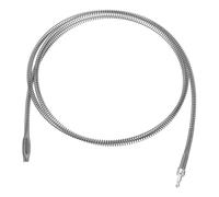 sourcing map 1 Pcs Drain Clog Remover 118.1 inch 3 M 10mm Thick, Drain Augers Hair Remover Spring Cable with Electric Drill Connector, Plumbing Snake for Kitchen Sink, Bathtub Drain Toilet