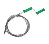 sourcing map 1 Pcs Drain Clog Remover 118.1 inch 3 M, Drain Augers Hair Remover Spring Cable with Rotate Handle, Plumbing Snake for Kitchen Sink, Bathtub Drain Toilet