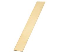 sourcing map 1 Pcs H62 Brass Flat Bar Stock, 0.02"x2"x12" Square Metal Solid Brass Bars for Knife Making DIY Handicrafts Architectural Decoration Industry Thermal Conductivity