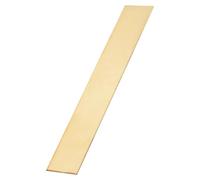 sourcing map 1 Pcs H62 Brass Flat Bar Stock, 0.03"x2"x12" Square Metal Solid Brass Bars for Knife Making DIY Handicrafts Architectural Decoration Industry Thermal Conductivity