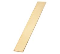 sourcing map 1 Pcs H62 Brass Flat Bar Stock, 0.26"x2"x12" Square Solid Brass Bars for Knife Making Architectural Decoration DIY Handicrafts Industry Thermal Conductivity