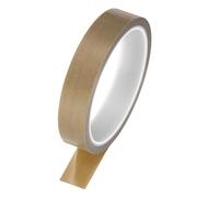 sourcing map 1 Pcs High Temperature Tape 19mm PTFE Coated Fabric Tape Heat Resistant Tape for Vacuum Sealers Adhesive Tape 10m/33ft Brown 0.18mm Thickness