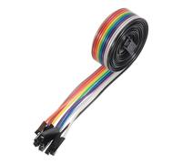 sourcing map 1 Pcs IDC Rainbow Wire Flat Ribbon Cable FC-Female to 10P 39.3 Inch Length 2.54mm Pitch Breadboard Jumper Wires for Electronic Projects