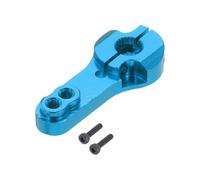 sourcing map 1 Pcs Metal Servo Horn 25T Steering Arm 35mm Length Blue Suitable for DIY RC Car/Boat/Airplanes Boat Model Accessories with 2 Pcs Screws