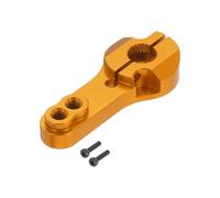 sourcing map 1 Pcs Metal Servo Horn 25T Steering Arm 35mm Length Gold Suitable for DIY RC Car/Boat/Airplanes Boat Model Accessories with 2 Pcs Screws