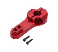 sourcing map 1 Pcs Metal Servo Horn 25T Steering Arm 35mm Length Red Suitable for DIY RC Car/Boat/Airplanes Boat Model Accessories with 2 Pcs Screws
