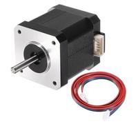 sourcing map 1 Pcs Nema 17 Stepper Motor 42x42x48MM Bipolar 1.8A/3.24V 0.52N.M 42 Motor 2 Phase Servo 1.8 Degree 4-Lead with XH2.54 Cable and Connector for 3D Printer CNC Machine DIY