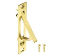 sourcing map 1 PCS Pocket Door Handles, 304 Stainless Steel Door Edge Pull, Pocket Door Hardware for Sliding Cabinet, Home, Office, Hotels, Brushed Gold