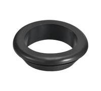 sourcing map 1 Pcs Rubber Grommets, 60mm ID 70mm Drill Hole Double Sided Hollow Firewall Hole Plugs Round Electrical Wiring Gasket, Black