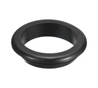 sourcing map 1 Pcs Rubber Grommets, 70mm ID 80mm Drill Hole Double Sided Hollow Firewall Hole Plugs Round Electrical Wiring Gasket, Black