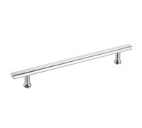 sourcing map 1 Pcs Shower Door Handle, 350mm Hole Center Shower Glass Door Pull Towel Bar 304 Stainless Steel Door Knob, Silver