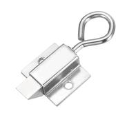 sourcing map 1 Pcs Spring Loaded Latch, Automatic Stainless Steel Spring-Loaded Latch Spring Barrel Door Lock with Self-Closing Pull Ring for Gate Window Distribution Cabinet Doors, Bolt Down