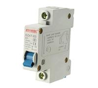 sourcing map 1 Pole 1A 230/400V Low-voltage Miniature Circuit Breaker Din Rail Mount DZ47-63 C1