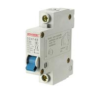 sourcing map 1 Pole 20A 230/400V Low-voltage Miniature Circuit Breaker Din Rail Mount DZ47-63 C20