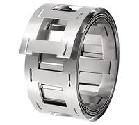 sourcing map 1 Roll 1m Nickel-Plated Steel Strip, Connecting Plate Steel Tape for Battery and Spot Welding, 27x0.2mm(WxT)