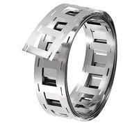 sourcing map 1 Roll 2m Nickel-Plated Steel Strip, Connecting Plate Steel Tape for Battery and Spot Welding, 27x0.15mm(WxT)
