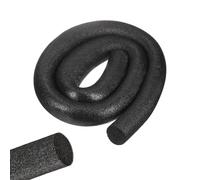 sourcing map 1 Roll 6.5 ft Foam Noodles for Crafts, 2-3/8 Inch Dia Pearl Cotton Tube Rod for Flower Modeling DIY Arts Supplies Sealing Concrete Gaps Filler, Crack Filling, Doors, Black