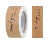 sourcing map 1 Roll Thank You for Your Purchase Stickers 1x3 Inch Adhesive Rectangle Gift Seal Labels for DIY, Business, 120 Count/Roll