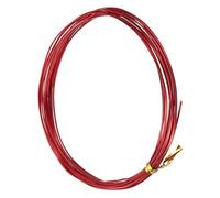 sourcing map 1 Rolls 24 Gauge Flat Aluminum Wire, 16.40 ft Soft Craft Wire for Flower Bonsai Crafts Carving DIY Bezel Sculpting Gem Metal Wrap, Red