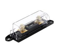 sourcing map 1 Set 120 A 32 V ANL Fuse Holder Kit 120 A Fuse 0/2/4/8 Gauge AWG Inline Fuse Block Fuse Box Automotive Fuse Block for Radio Audio Inverter Amplifier