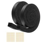 sourcing map 1 Set 3.28ft Foam Seal Strip, 1 Inch Width x 1 Inch Thick Weather Stripping Foam Insulation Tape, High Density Air Conditioner Open Cell Foams Seal Tape for Doors, Windows, Black
