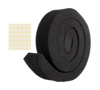 sourcing map 1 Set 3.28ft Foam Seal Strip, 1 Inch Width x 2 Inch Thick Weather Stripping Foam Insulation Tape, EVE Air Conditioner Open Cell Foams Seal Tape for Doors, Windows, Black