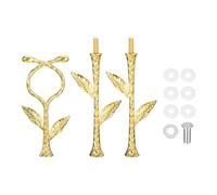 sourcing map 1 Set 3-Tier Cupcake Stand Hardware Handles, Zinc alloy Cake Plate Stand Handle Fittings with Screws for DIY Making Fruit Plate Cake Stand, Vine Gold
