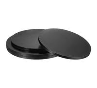 sourcing map 1 Set Cake Boards, 10 Inch/12 inch Round Cake Drum Circle Cake Base Grease Proof Pastry Board for Cake Baking Wedding Birthday Party Supplies Black