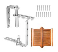 sourcing map 1 Set Heavy Duty Saloon Door Hinges, Self-Return Cafe Door Hinge 304 Stainless Steel Swinging Doors Hardware for 16mm Thick Doors, MIN, 11lbs Load Bearing