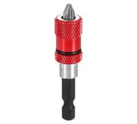 sourcing map 1 Set Magnetic Screwdriver Bit Holders Set 3 Inch CR-V Steel Torsion Impact Bit Holder Kits Quick Release Extension Adapter with 1/4 Inch Hex Shank for Industry Home Auto, Red