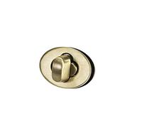 sourcing map 1 Set Oval Purses Twist Lock 23mm X 17mm Clutches Closures for DIY Bag Making - Brussed Brass